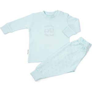 Frogs and Dogs - Pyjama Basic met Borduursel - Blauw - Maat 62 - Jongens