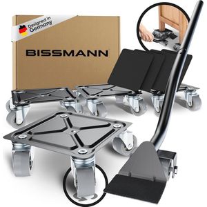 Stabiele Meubelrollerset met 4 PU-wielen en 600 kg Draagvermogen