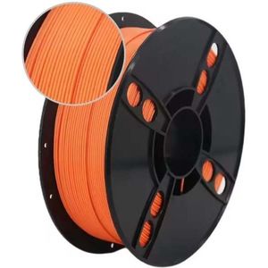 Tangerine 3D Print Filament | Vera's Arts & Dice | Oranje | 1kg | 1.75 mm | PLA | Basic Color Filament Oranje | 3D Printing Filament | 1000 gram | Plastic | Basis Kleuren