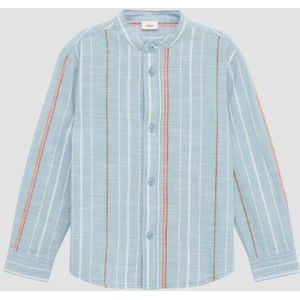 Shirt - Gestreept - Katoen - Lange Mouwen - Normale Pasvorm