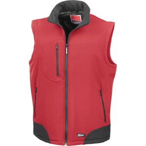 Bodywarmer Unisex S Result Mouwloos Red / Black 93% Polyester, 7% Elasthan