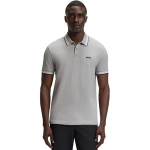 Shirt - Paddy - T-shirt - Mélange - Katoen, Polokraag, Knoopsluiting