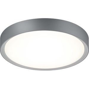 LED Plafondlamp - Torna Clirno - 18W - Warm Wit 3000K - Dimbaar - Opbouw Rond - Mat Titaan - Kunststof