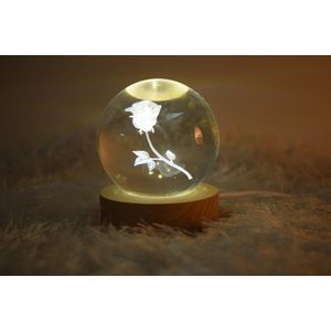 Lumina Spacelamp Roos - Tafellamp- Nachtlamp - LED - Decoratie- Retro/Industrieel - cadeau