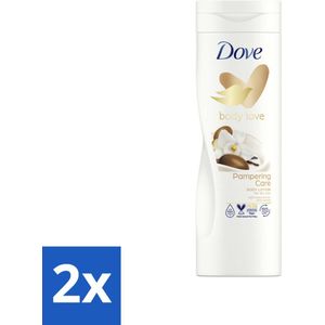 Dove Body Love Bodylotion - Pampering Care - Vanille & Sheabutter - 400 ml - Voordeelverpakking - 2 stuks