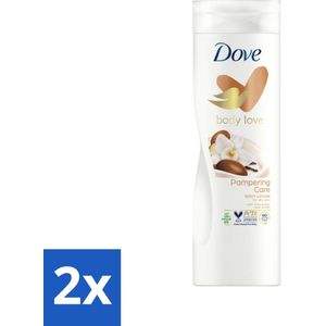 Dove Body Love Bodylotion - Pampering Care - Vanille & Sheabutter - 400 ml - Voordeelverpakking - 2 stuks