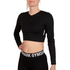 Gymshark Pause Strappy Back Crop Longsleeve Shirt Dames