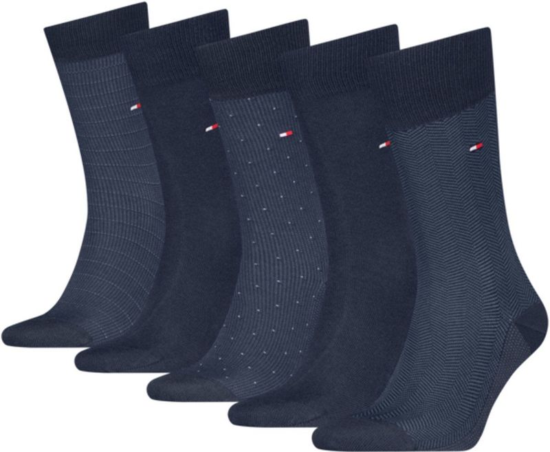 Tommy Hilfiger - Sokken Giftbox - Navy - 5 paar heren sokken