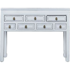 Fine Asianliving Antieke Chinese Sidetable Polar Wit B111xD45xH88cm Chinese Meubels Oosterse Kast