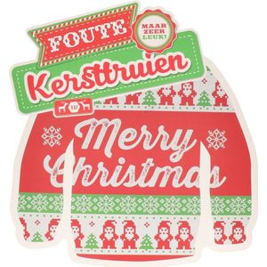 Deurhanger - Onderbord - Kerst - Foute Kersttrui