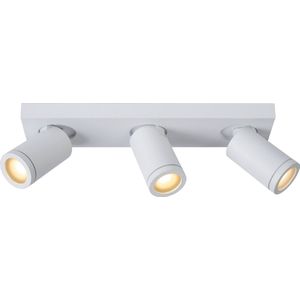 Lucide TAYLOR - Plafondspot Badkamer - LED Dim to warm - GU10 - 3x5W 2200K/3000K - IP44 - Wit