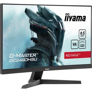 iiyama G-Master GC2480HSU-B1 Red Eagle - 24 inch - Full HD - VA - 180 Hz - Curved