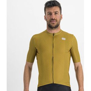 Sportful Fietsshirt Korte Mouwen Geel Paars Heren - Checkmate Jersey Masala Mauve-M