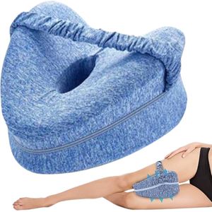 Nivard Beenkussen - Kniekussen - Zijslaapkussen Orthopedisch - Voor In Bed - Volwassenen - Blauw