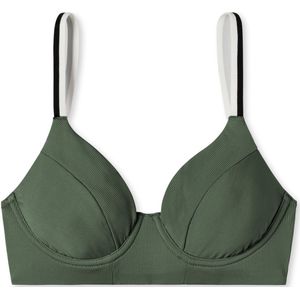 Schiesser - Bad Beugel-bh - Dames - Zwart-wit Gestreept - Bikinis