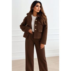 Korte Teddy zachte boucle jas voor dames