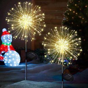 Tuinverlichting op Zonne-energie met 120 leds - Vuurwerklampen - 8 modi - Outdoor - Waterdicht - Starburst-verlichting voor de achtertuin