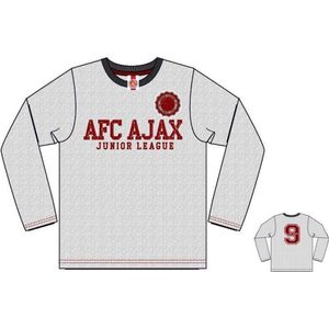 T-shirt ajax longsleeves junior league grijs maat 176