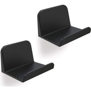 Muursteun voor Controller/Hoofdtelefoons, [Set van 2] 3M Zelfklevende Haak, Universele Accessoires Hoofdtelefoonhangers voor Gamepads - Zwart