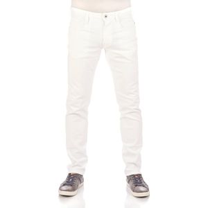 Replay Heren Jeans Broeken Anbass slim Fit Wit 29W / 30L Volwassenen