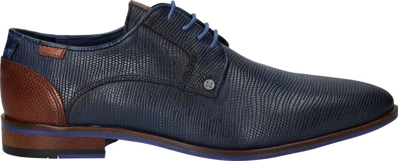 Berkelmans - OULTON - Nette Schoenen - Blauw - Glad Leer - Rubber Zool