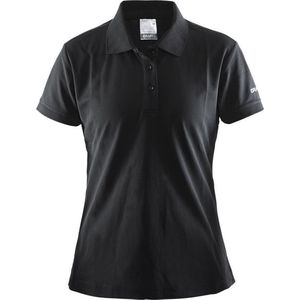 Craft Pique Classic t-shirt Dames Polo zwart Maat XL