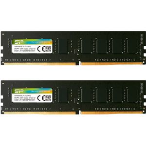 Silicon Power - Desktopgeheugen - DDR4 - 16GB (2x8GB) - 3200MHz - CL22 - UDIMM - SP016GBLFU320X22