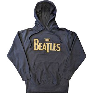 The Beatles - Gold Drop T Logo Hoodie/trui - XL - Blauw