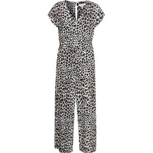b.young - Jumpsuit 'Joella' - Beige/Zwart/Wit - Dierenprint - Maxi