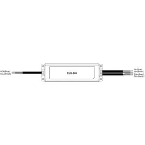 Velleman - ELG-240-24B-3Y - LED Driver - Grijs - Metalen Behuizing - IP67/IP65