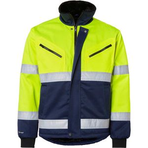 Top Swede 5616 High-Vis Winterjack-Fluorescerend geel/navy-XL