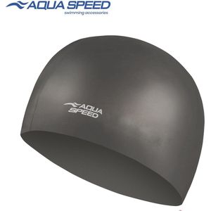 Aqua Speed Siliconen Badmuts - Zwart
