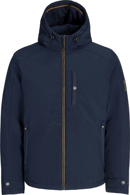 JACK & JONES - JJFINN - Softshell Jas - Donkerblauw - Gevoerd - Voor Heren
