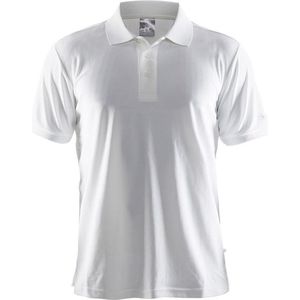 Craft Classic Polo Pique t-shirt wit Heren Maat XXL