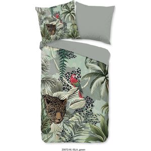 Pure Dekbedovertrek ""jungle print"" - Groen - (140x200/220 cm) - Microfiber