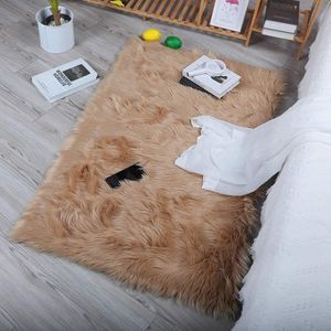 YIHAIC - Schapenvacht - Bruin - Synthetisch Bont - 60 x 90 cm