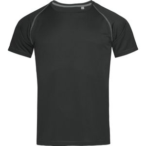Stedman Active 140 Team Raglan T-Shirt S8030 - BLACK OPAL