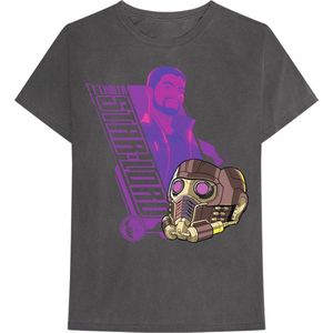 Marvel What If...? - Star Lord Heren T-shirt - 2XL - Zwart