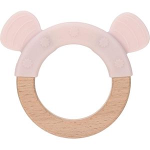 Lassig Little Chums Pink Mouse Wood/Silicone Bijtring 1313007725