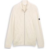 TOM TAILOR - Gebreid Vest - Natuurwit