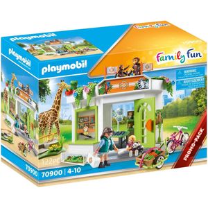 PLAYMOBIL Family Fun Dierenartspraktijk in de dierentuin - 70900