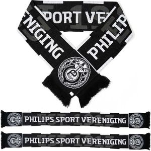 PSV Sjaal Philips Sport Vereniging - zwart/wit