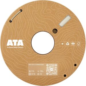 ATA® PETG 2.0 Translucent - PETG 3D Printer Filament - 1.75mm - 1 KG PETG Spool - Diameter Consistency Insights (DCI) - European Made Filament