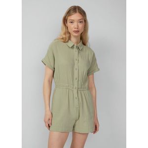 QS - Jumpsuit - Pastelgroen - Korte Lengte - Effen
