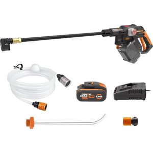 Accu Hogedrukreiniger 20V - 56 bar - Multifunctioneel voor Reiniging en Irrigatie - Krachtige Borstelloze Motor met 5-in-1 Drukmondstuk
