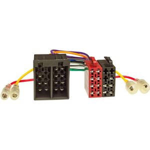Radio-Installatieframe Set Geschikt Voor Opel Corsa C - Combo - Omega B - Vectra C - Meriva - Mat-Chroom Met Radioadapter-ISO - Antenneadapter-DIN - Ontgrendelclip
