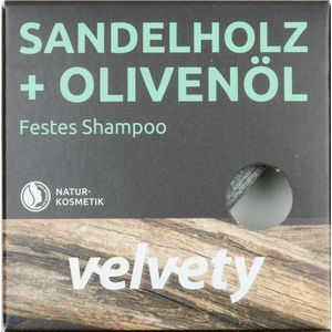 Velvety Sandalwood - Olive Oil Shampoo Bar - 60g - Zero Waste - Natural Hair Hydration - Cruelty-Free - Coconut Cleansing