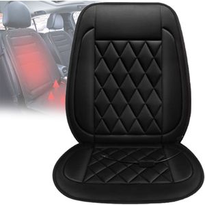 White-Label® Autostoel Verwarming - Warmtekussen - Autostoelhoes Universeel - Zwart
