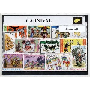 Carnaval – Luxe postzegel pakket (A6 formaat) : collectie van verschillende postzegels van carnaval – kan als ansichtkaart in een A6 envelop - authentiek cadeau - kado - geschenk - kaart - feest - optocht - zuiden - parade - praalwagens - alaaf