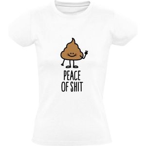 Peace of shit Dames T-shirt | drol | poep | stront | grappig